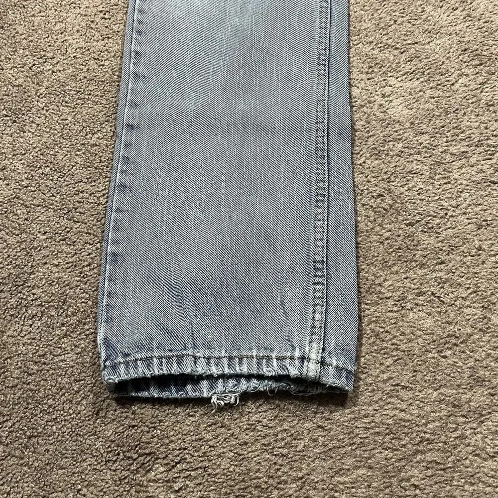 Levis 505 Jeans Mens 34x31 Light Wash Straight Fit Vintage Style USA